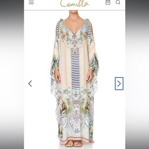 NWT Camilla Scarf Tie Silk Kaftan OS